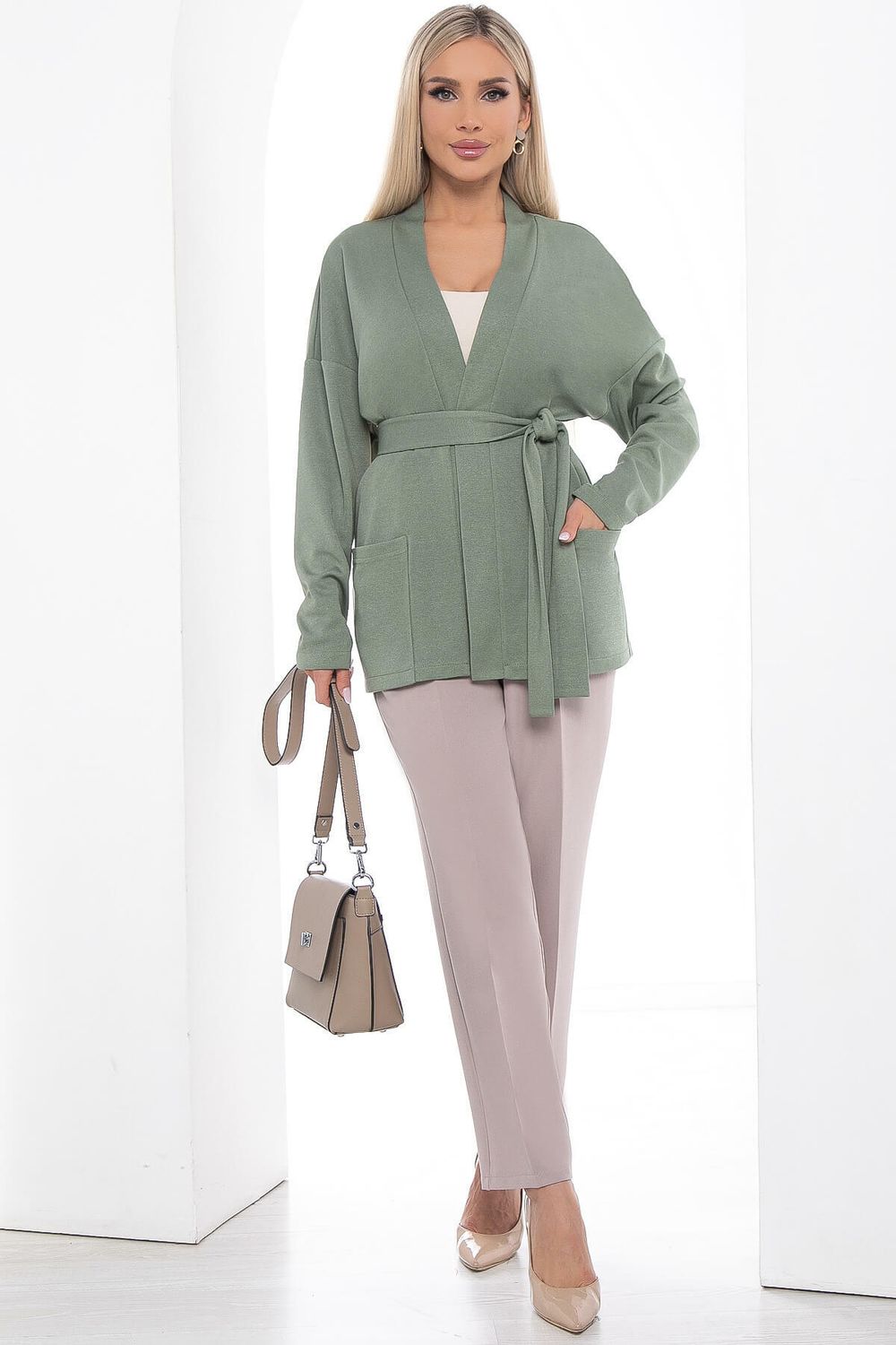 Кардиган "Анника" (олива) Б9013 LT Collection