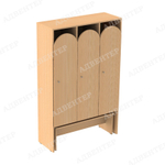 Шкаф детский для одежды 3 СЕКЦИИ