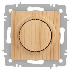 Светорегулятор Intro Accent 6-401-11 поворотный, 600Вт 230В, IP20, СУ, сосна