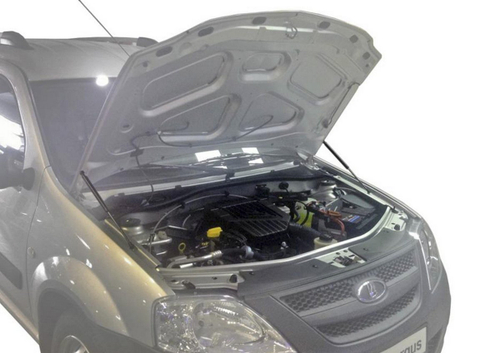 Газовые упоры капота АвтоУпор для Lada Largus 2012-2021/Largus Cross 2014-2021/Renault Logan I 2004-2015, 2 шт., ULALAR012