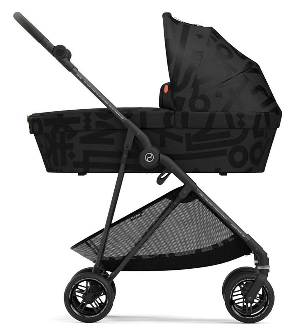 Коляска 2 в 1 Cybex Melio Street Real Black с дождевиком