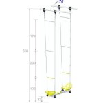 Качели парные усиленные непрозрачные высотой 650 см