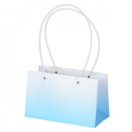 Пакет 22*10,5*13,5см ГРАДИЕНТ СИНИЙ