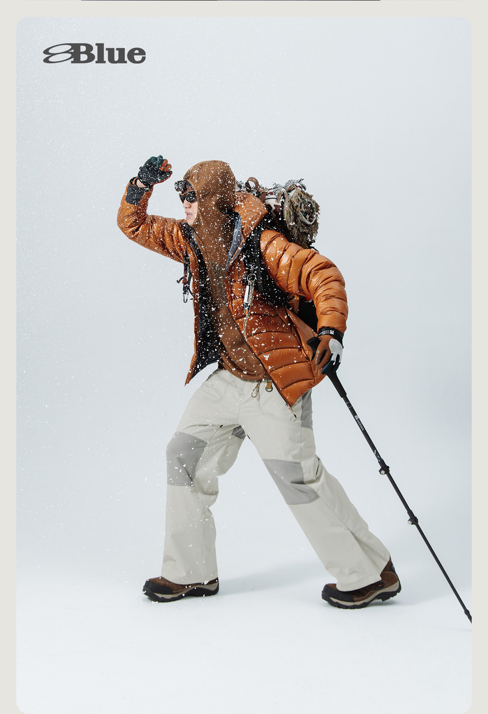 Пуховик Nothomme BLUE Men’s Lightweight Hooded Down Puffer Jacket