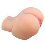 Мастурбатор реалистичный двойной Kylie с вибрацией, анус+вагина, бежевый