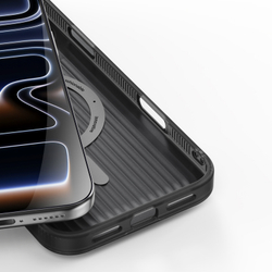 Чехол с MagSafe и рисунком красного цвета для iPhone 17 Pro, от Dux Ducis серия Moro Series Magnetic