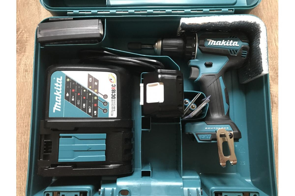 Дрель ак б\щет,18В,БЗП-13мм, 0-500\1900об\м,50\25Нм,1.7кг, чем, 1х3.0Ач, быстр з\у Makita DDF485RF