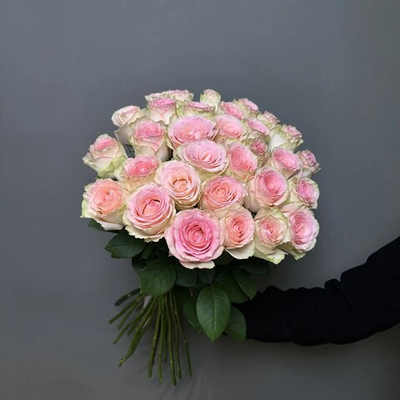 Букет 31 розовая роза (э)