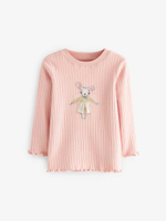 Пижама для девочки Next 192-178, 2 шт., Розовый, Голубой