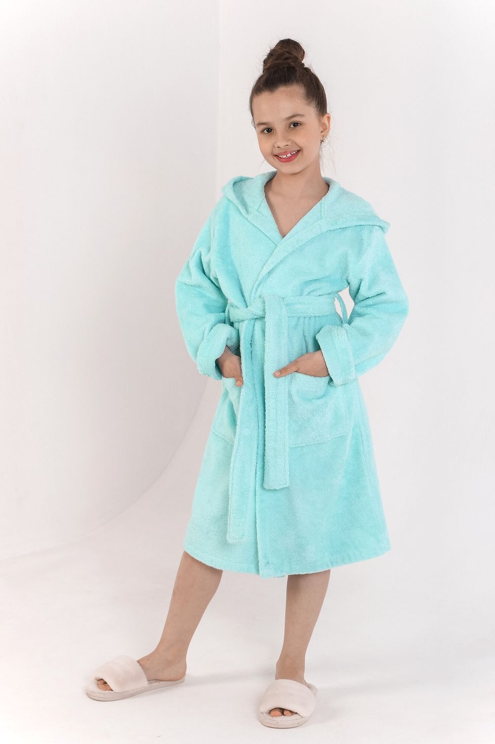 Халат для девочки Комфорт-1 Виотекс МЕНТОЛОВЫЙ