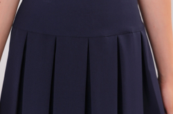 Юбка школьная для девочки девочковая складка в складку синяя 128