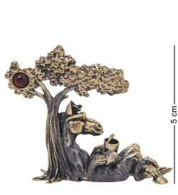 Народные промыслы AM-4246 Фигурка «Лошадь Жизнь Кайф» (латунь, янтарь)