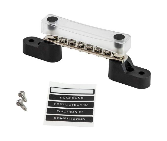 Колодка распределительная электромонтажная с защитной крышкой, 6 контактов