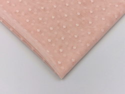 Эластичная сетка, мушки 3мм, лосось, (Арт: ESM-081)