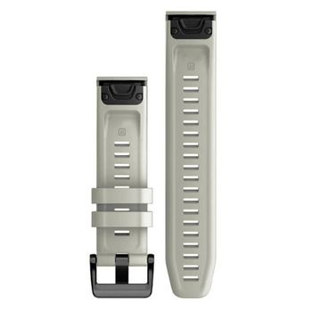 Ремешок для Garmin 22 мм стиль Fenix 7 силиконовый Premium QuickFit (Серый)