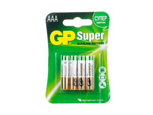 Батарейка мизинчиковая, алкалиновая, блистер, ААА, GP24A-2CR4(GP24A-2CR4), 4шт.
