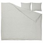 Комплект постельного белья IKEA AKERFIBBLA (ОКЕРФИББЛА), Двуспальный, Белый в клетку, 240x220, 50x80 см
