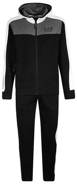 Для мужчин Костюм теннисный EA7 Man Woven Tracksuit - black