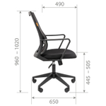 Офисное кресло CHAIRMAN 545 Б/П, ткань/сетка