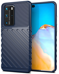 Чехол защитный синего цвета на Huawei P40 Pro, серии Onyx от Caseport