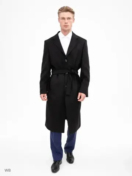 Пальто мужское длинное оверсайз