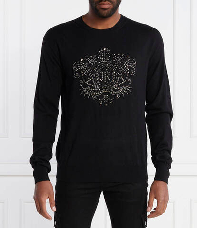 Хлопковый свитер John Richmond - черный(RMA23012MA)