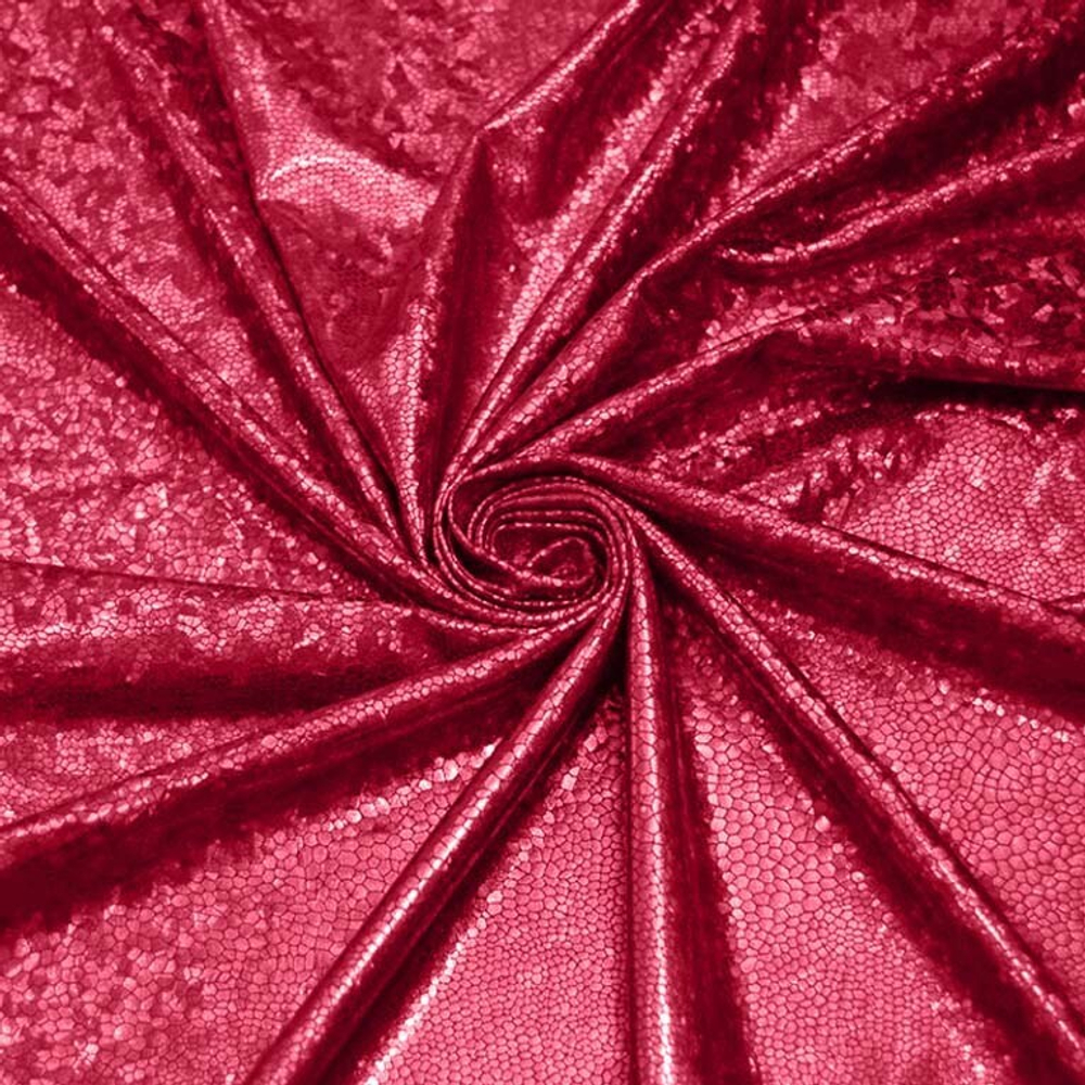 Трикотаж Голограмма, 198 гр/м2, 150 см, красный