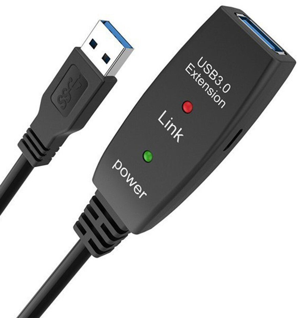 Кабель интерфейсный USB 3.0 Aopen/Qust ACU827A-10M
