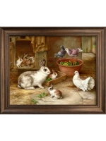 Картина интерьерная на холсте в раме 29*35 см