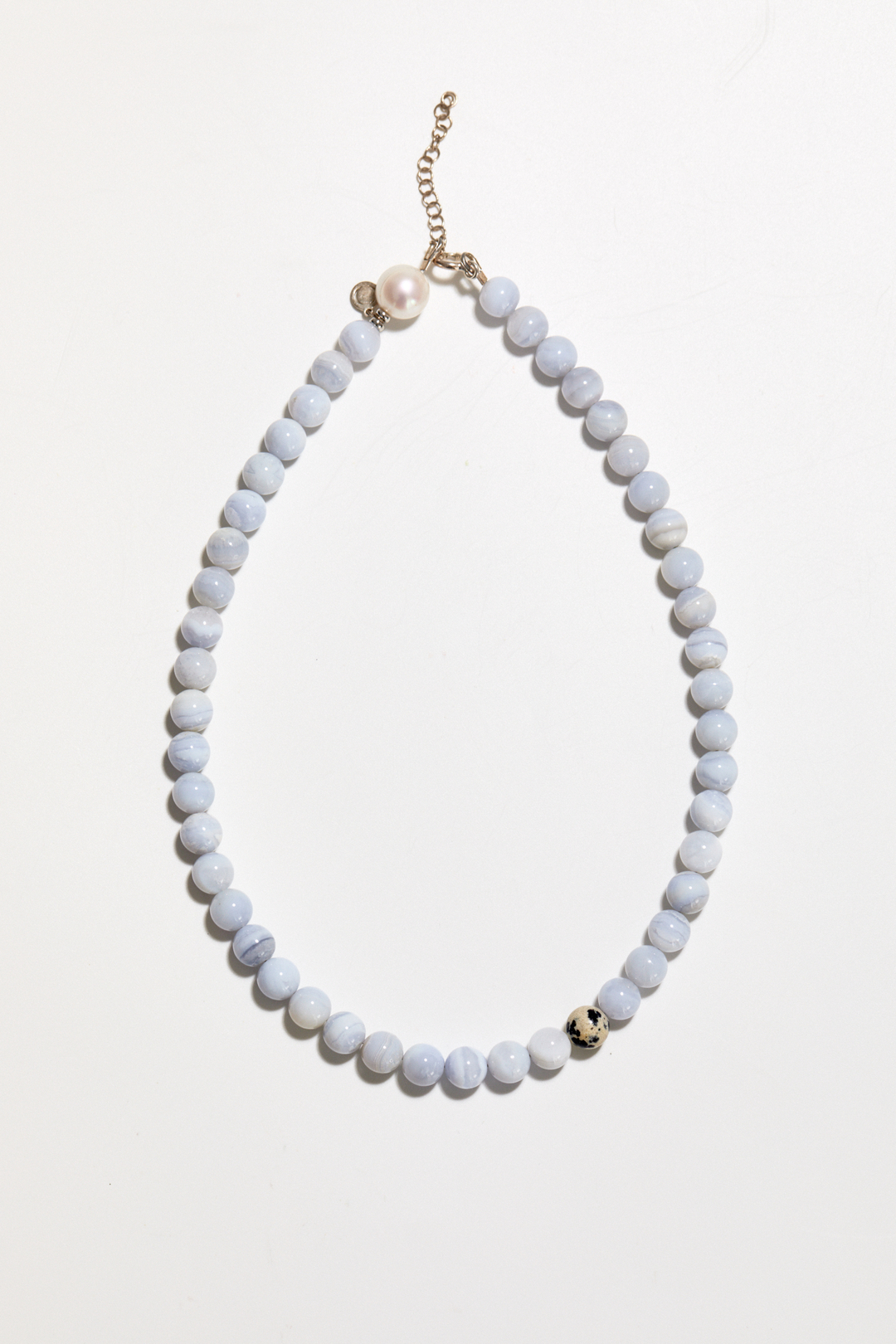Ожерелье BLISS из голубого агата