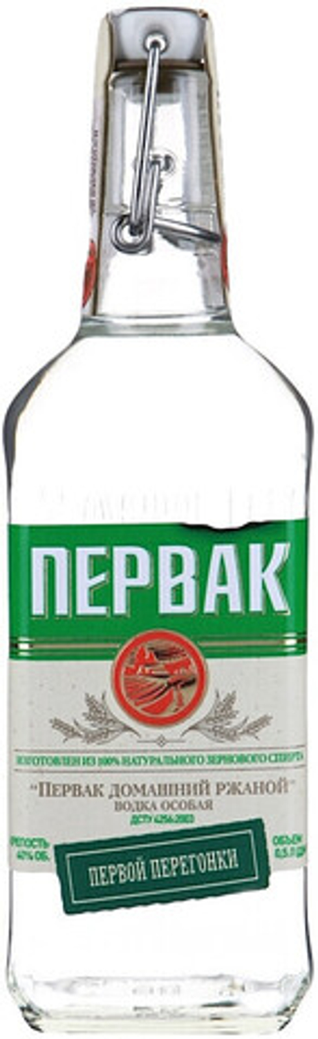 Водка Первак Домашний Ржаной тм Первак