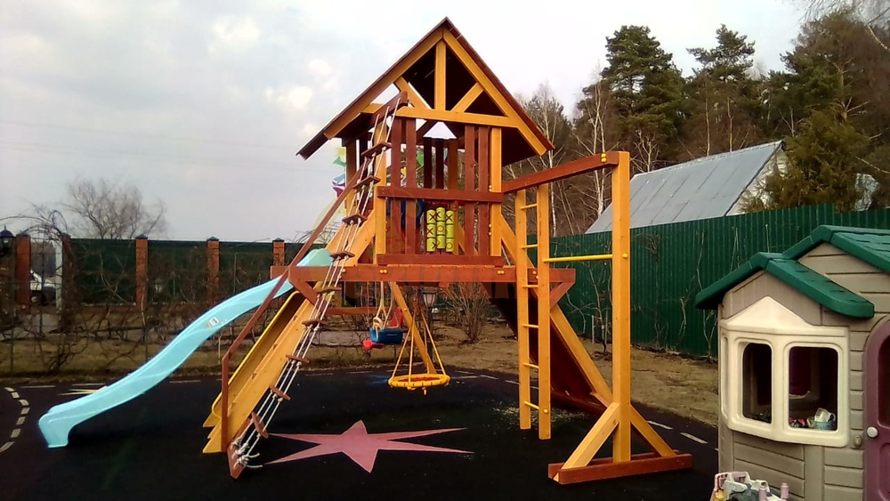 Деревянный игровой комплекс Савушка Lux - 6