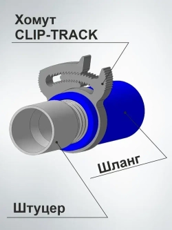 Хомут силовой пластиковый (Клип-Трек) 22-26 (3/4") комплект 10 шт.
