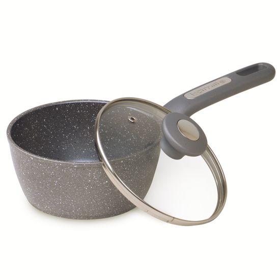 Ковш с крышкой 1,2 л. из литого алюминия Kamille KM-4279GR с мраморным покрытием