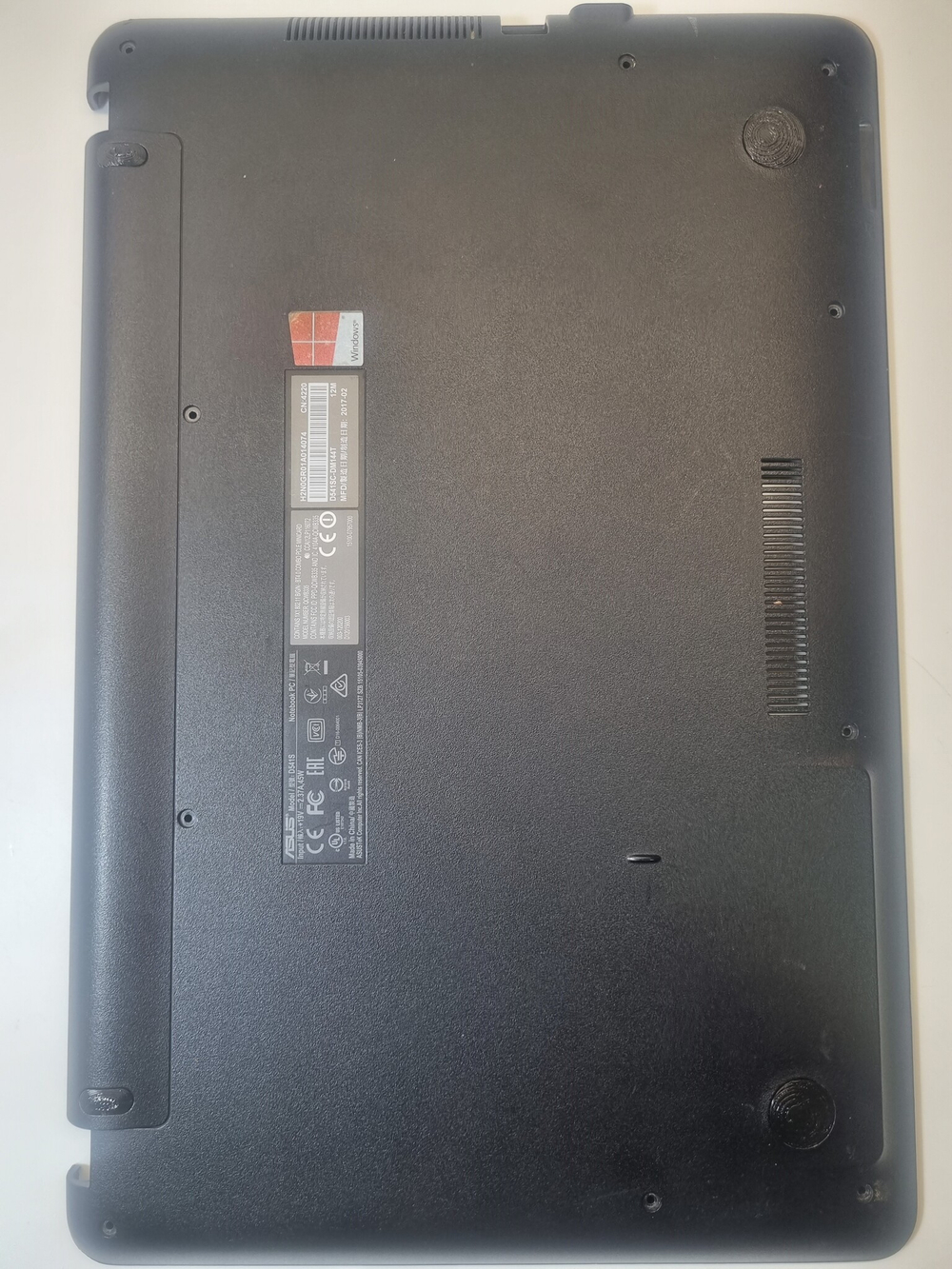 Ножки для ноутбука Asus D541, R541, X541, чёрные