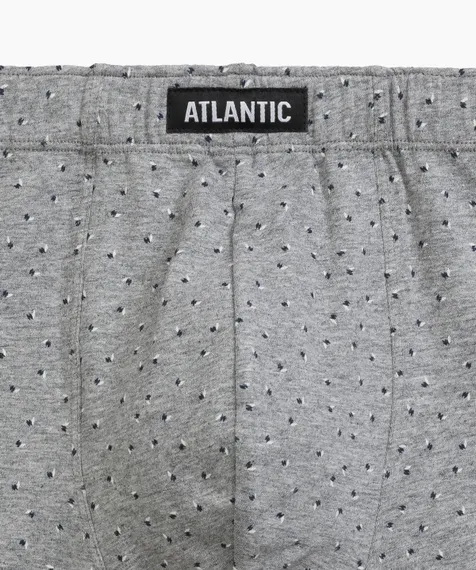 Трусы мужские боксеры (3шт), Atlantic 3MH-199, темно-синий + серый меланж + голубой