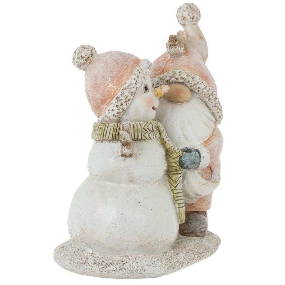 GAEM Фигурка декоративная "Гном и снеговик", L10 W6 H12 см