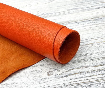 Luxury Tannery Orange (1,3-1,5 мм), цв. Оранжевый, натуральная кожа