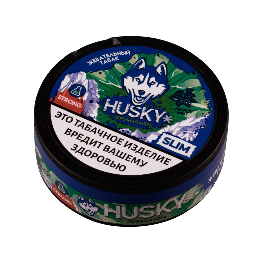Husky Strong Slim Peppermint 9гр. (19 пак.) купить в Москве с доставкой по России