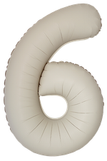 Цифра 6 Slim, Кремовый Латте, Матовый в упаковке 40" Fm