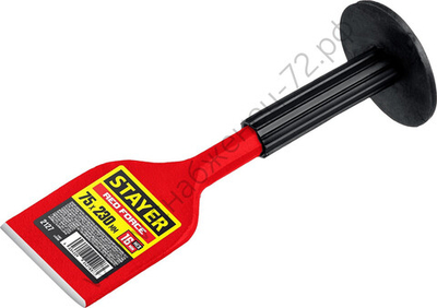 STAYER Red Force, 75х230 мм, Зубило-конопатка с протектором (2127)