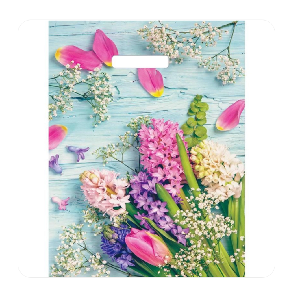 Пакет с вырубной ручкой Гиацинт (31х40)