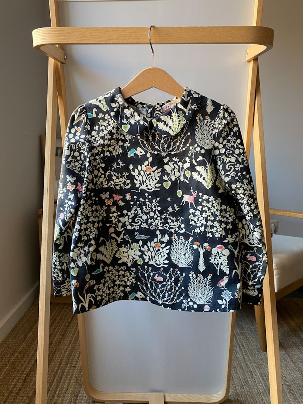 Хлопковая блузка Bonpoint