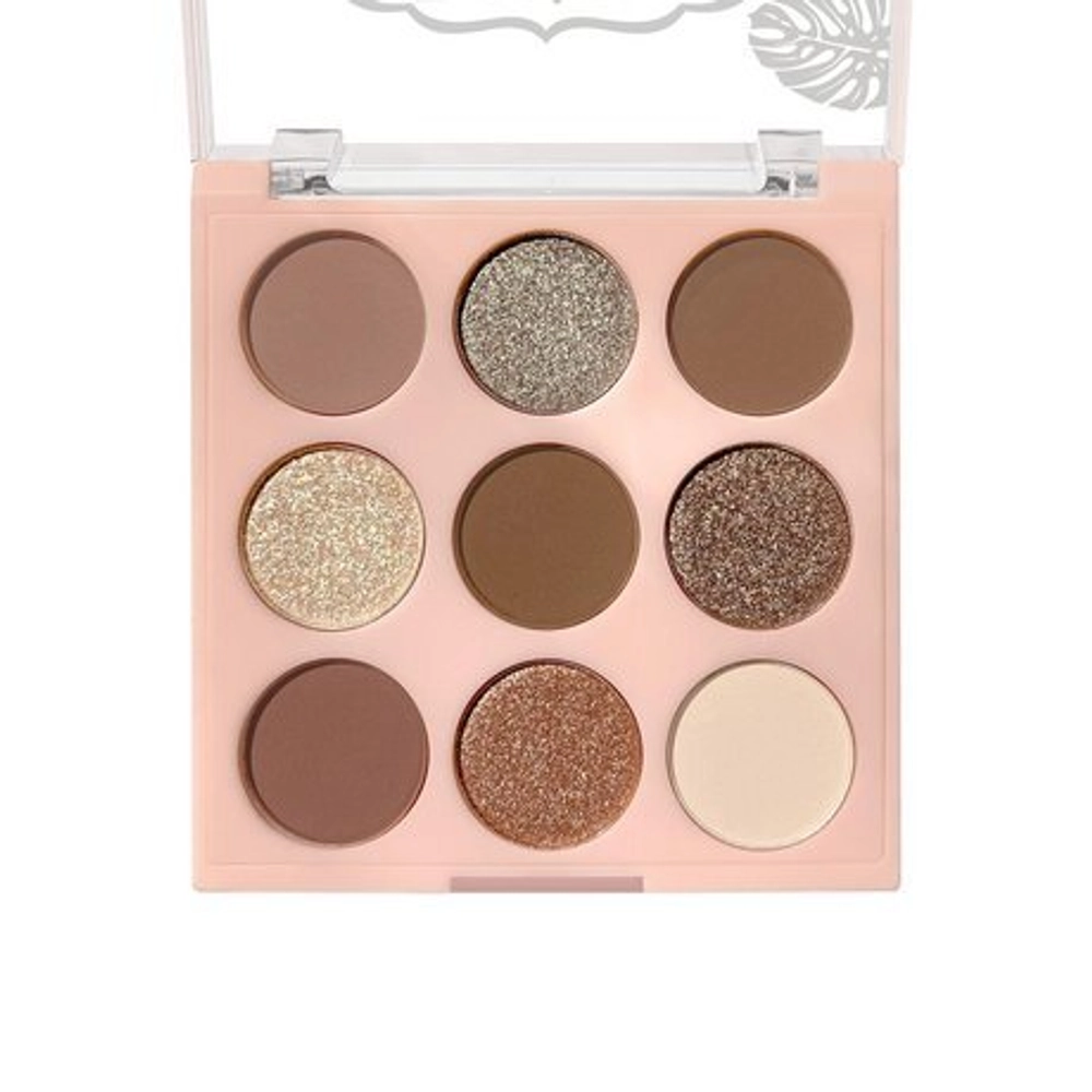 Тени для век Estrade Tenerife eyeshadow palette 9 оттенков тон 10-18 10 гр