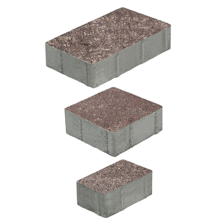 Тротуарная плитка СТАРЫЙ ГОРОД - Искусственный камень Плитняк, комплект из 3 видов плит