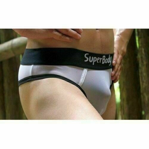 Мужские трусы тонги белые Superbody white