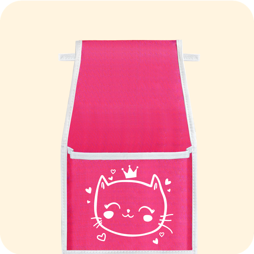 Кармашки в садик 85х20 Сердечки (розовый)