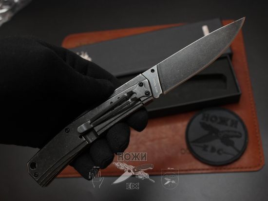 Складной нож Городской универсальный НОКС "Капитан", сталь AUS-8 333-580006 c клинком из стали AUS-8, рукоять Stainless Steel