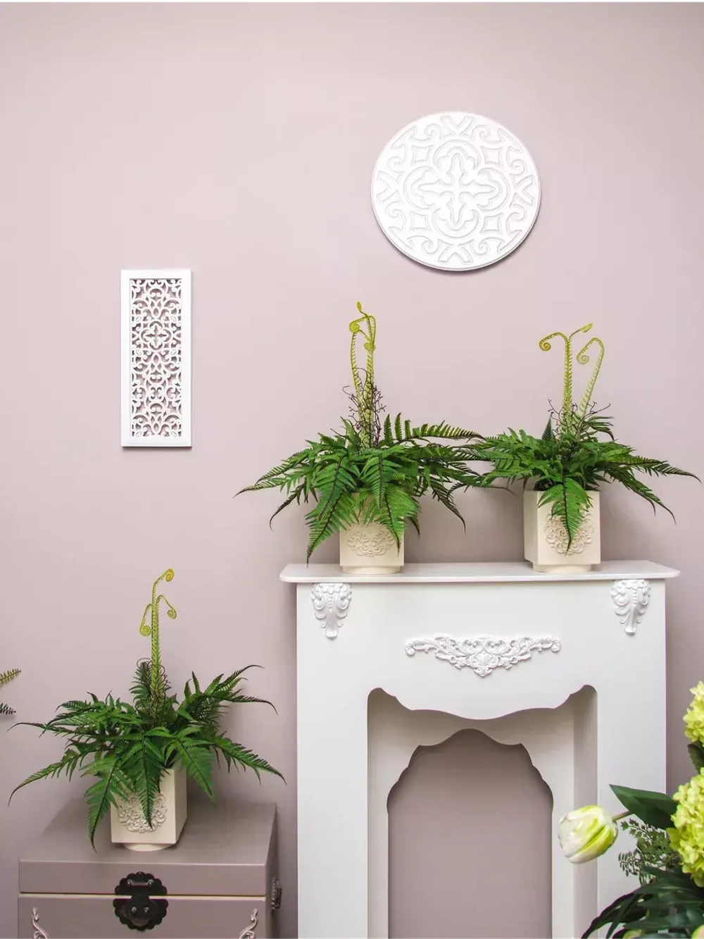 Искусственные цветы для декора в кашпо