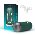 Зеленый вибромастурбатор с голосовым сопровождением Veneno (Цвет: зеленый)